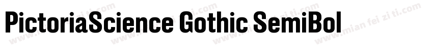PictoriaScience Gothic SemiBold SmE字体转换